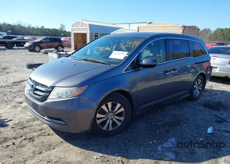 2014 Honda Odyssey Ex-L из США, поврежденный, VIN 5FNRL5H60EB045839